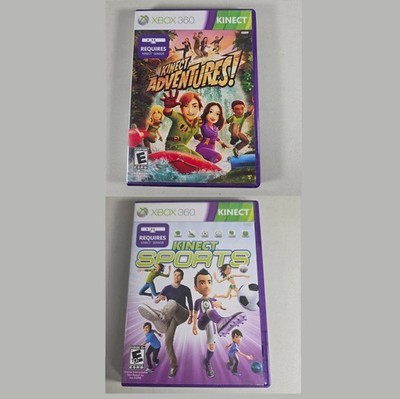 Kinect Xbox 360 Game Lot   Kinect Adventures + Kinect Sports Requires Sensor
