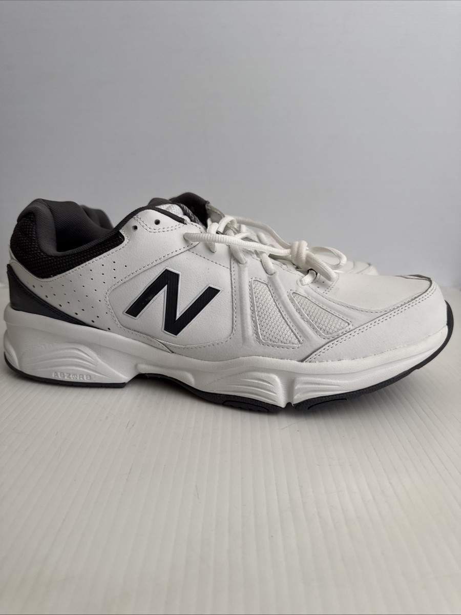 New Balance 519 Mens White Grey Cross Training Shoes MX519WG2 Size 10 4E‎ Wide New Balance 519 White Gray Cross Training Athletic Shoes  main image 4
