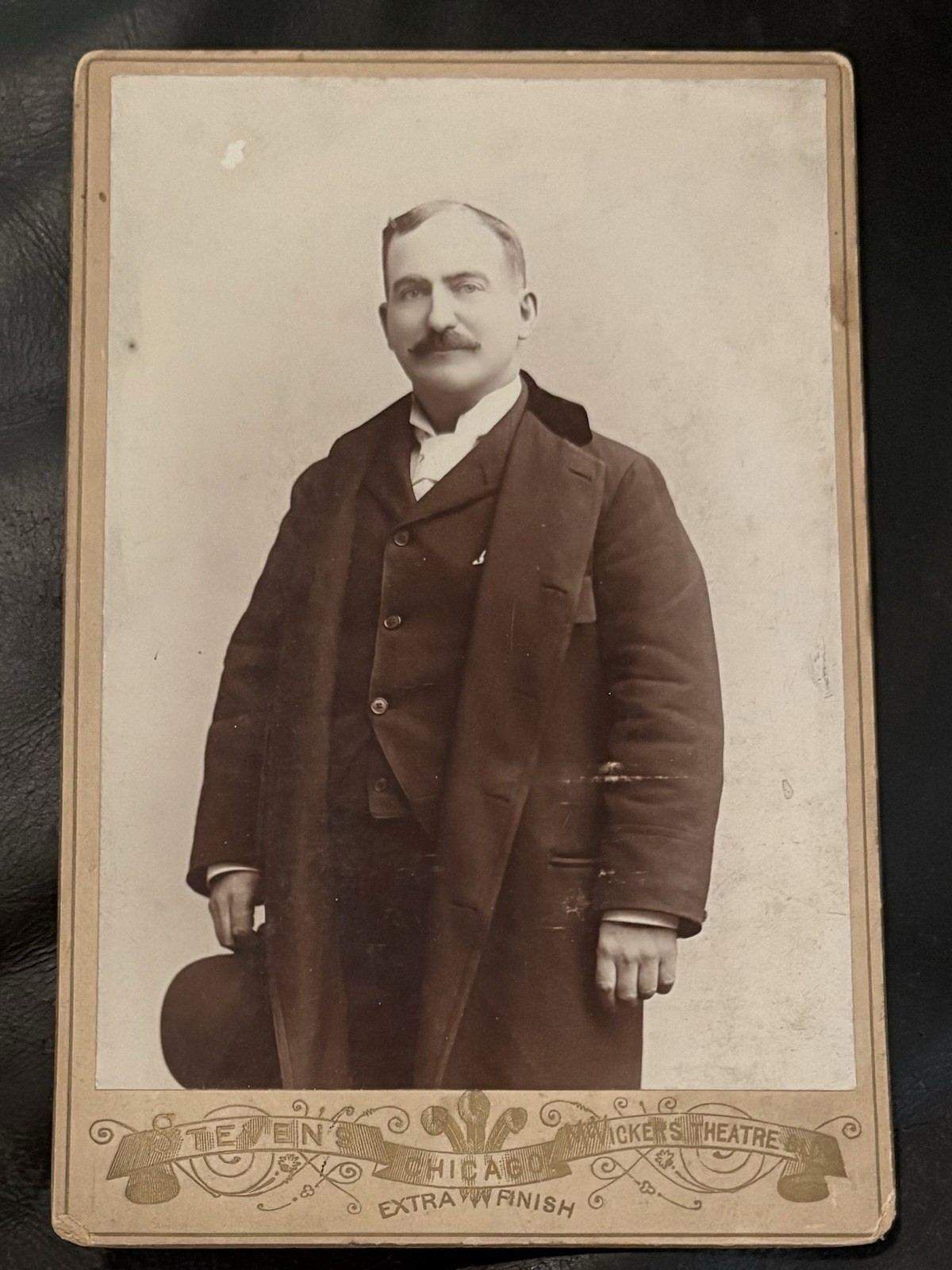 1890s MLB Chicago Cubs Baseball HOF Cap Anson Cabinet Card Listed Maker Stevens