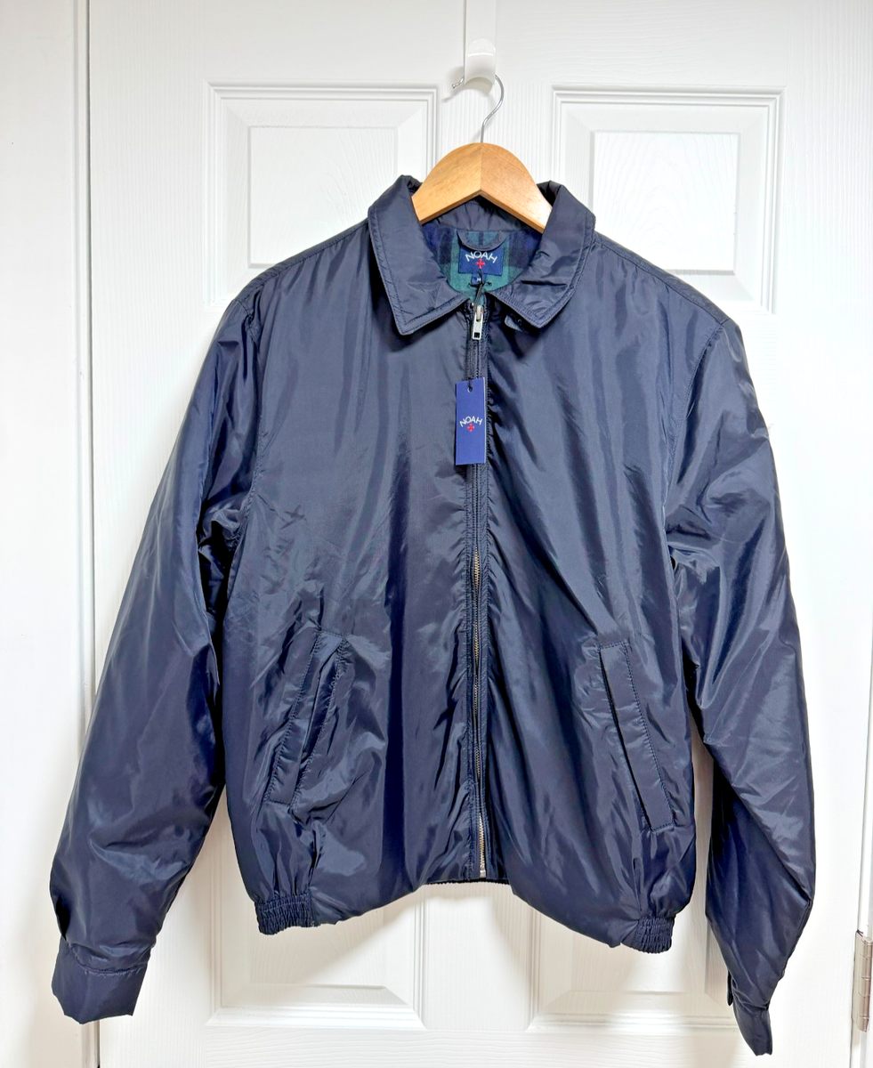 Noah Zip Up Nylon Mechanic Jacket Navy Blue Size Medium NWT | eBay