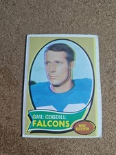 1970 Topps Football Card Atlanta Falcons Gail Cogdill #183 D Exposure PE Vg