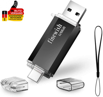 Type C USB Stick 128Gb, 2 in 1 OTG USB C Speicherstick 128 GB Tragbar USB 2.0 Fl