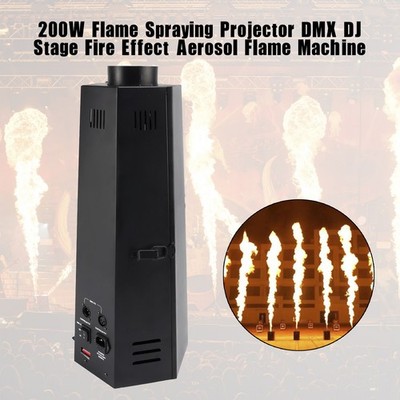 200W Flammsprühprojektor DMX DJ Stage Fire Effect Aerosol Flame Machine