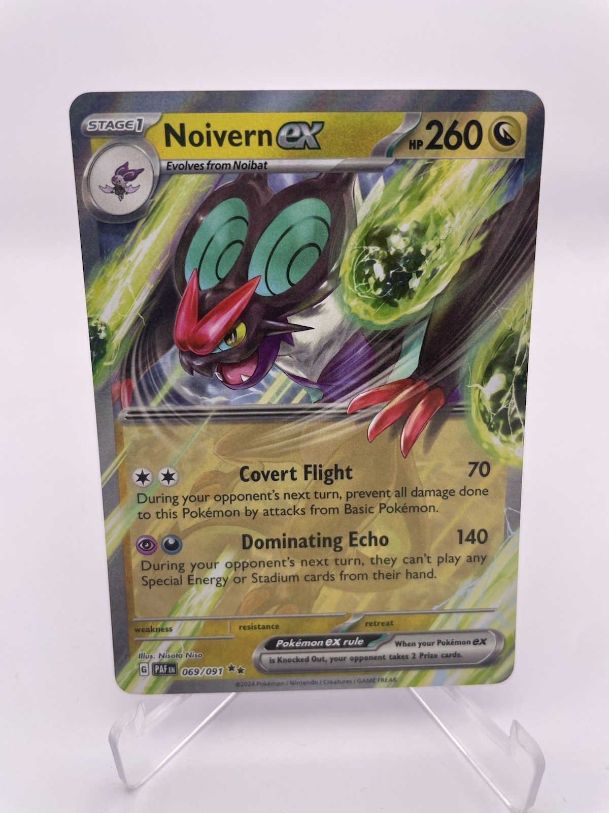 Noivern ex 153/193 – Pokémon TCG Scarlet & Violet Paldea Evolved Double Rare NM