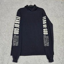 Fear of God Essentials Men's XL Hoodie Long Sleeve shirt black lightweight
