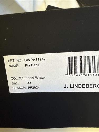 J. LINDEBERG PIA WOMEN'S PANTS GOLF SIZES VARY WHITE USA NWT NEW - Afbeelding 10 van 11