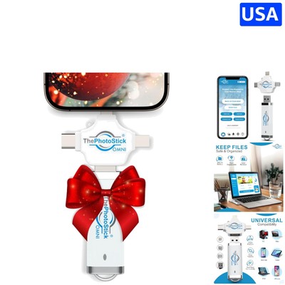 Omni 32GB Multiport Flash Drive   Secure Storage for Images & Videos Anywhere