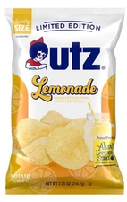 7.75oz. Utz Lemonade Potato Chips 8 Bags Limited Edition