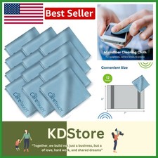 12 Pack Microfiber Lens Cleaning Cloths for Glasses Phones Screens Large