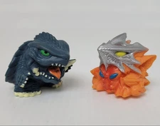 Gamera 1999 & Iris SD 1.5" Finger Puppet Gashapon Bandai Chibi Godzilla Gamera 3