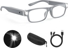 200 Magnifying Glasses with Light LED Rechargeable Hands Free Eyewear