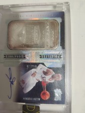 2021-22 ALLEN IIVERSON AUTO SILVER BAR PANINI EMMENCE BASKETBALL/03/10 JRSY 1/1