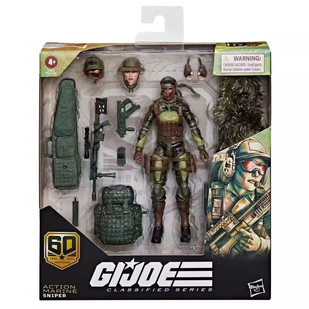 G.I. Joe Classified Series 60th Anniversary 6-Inch Action Figure Marine Sniper