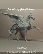 Modellpferd Achal Tekkiner Pegasus "Anubis" von BreathTime