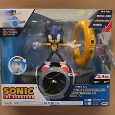 JAKKS Pacific Sonic The Hedgehog Speed RC Skateboard Vehicle with Gold Ring Cont