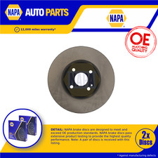 2x Par de discos de freno ventilados para Fiat 124 Spider 348 1.4 delanteros 2016 en 55253268