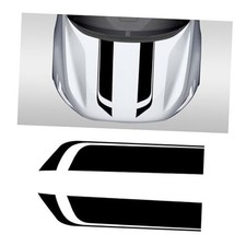 Car Hood Decal Sticker, Automotive Side Body Stripe Graphics Racing Black