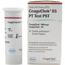 CoaguChek XS PT Test1  2 x 24 (48ct)  Strips Expiration 8-31-2026