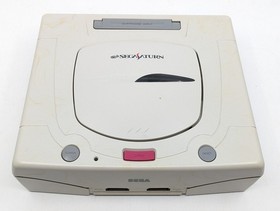 Sega Saturn White HST-3220 NTSC-J Tested w Controller + Touge King the Spirits