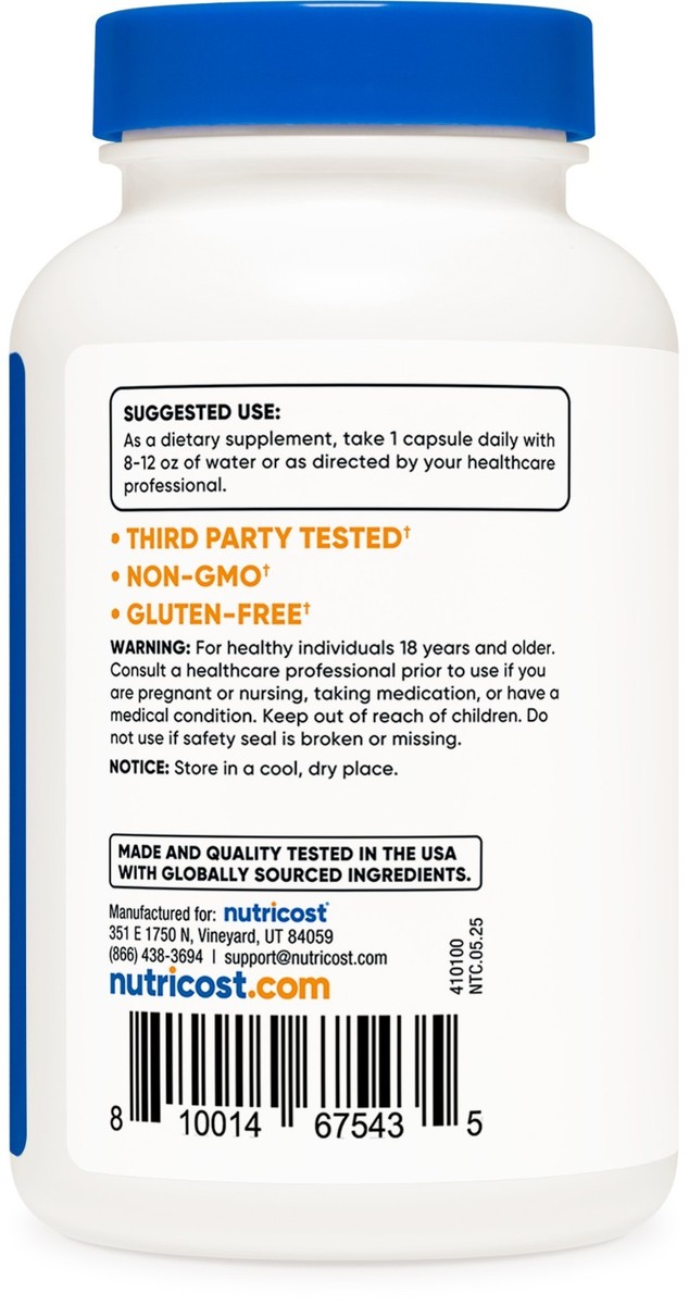 Nutricost Vitamin B12, 2000mcg, 240 Capsules - Non-GMO