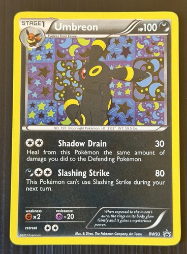 Pokémon TCG Umbreon Black White Holo Card BW93 Black Star Promo