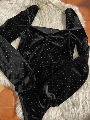 Body Samt schwarz