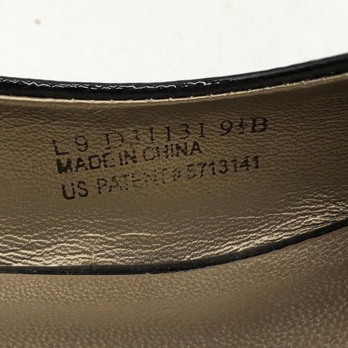 Cole Haan Espadrille Wedge Sandals Women's 9.5 B Black Patent Leather Slingback - Imagen 8 de 9