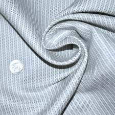 BTY Petite BLUE STRIPES on WHITE Fabric 62"w Heavier Medium Weight Cotton/Poly