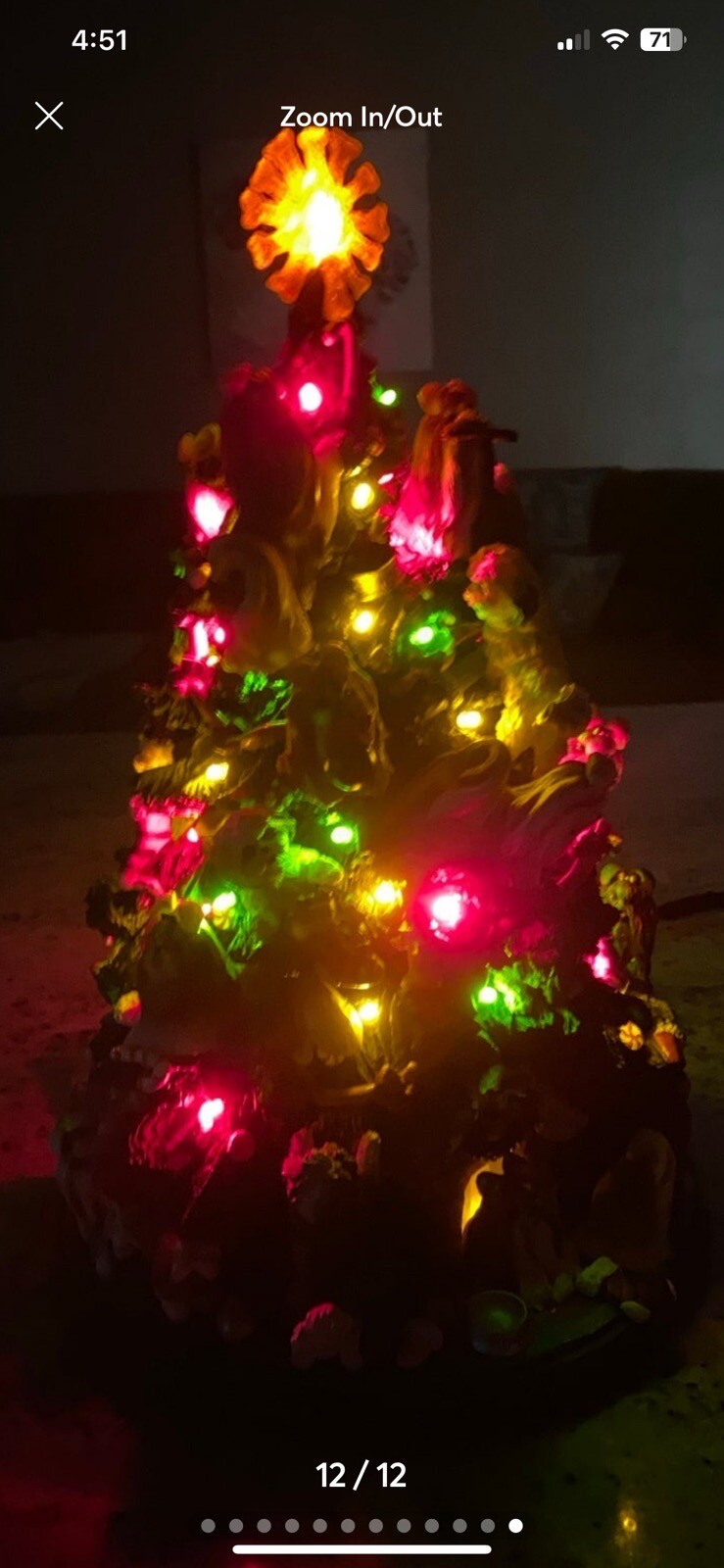 danbury mint Rare Antique Christmas Tree Shih Tzu Dog Art eBay