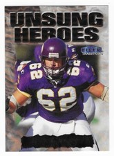 1999 Fleer Tradition Unsung Heroes Jeff Christy Minnesota Vikings #16 of 30 UH