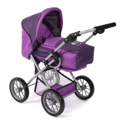 Bayer Chic 2000 Kombi-Puppenwagen LENI Pflaume TOP