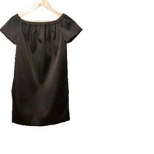 Maje Renato Dress Size UK 8 Black Off The Shoulder Mini Parisian Chic Cocktail 