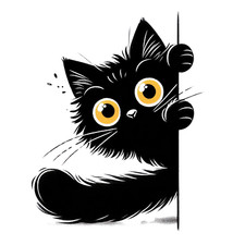 XXL 18X18 Autoaufkleber Lustige Katze Aufkleber Wetterfester Vinyl Sticker
