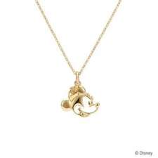 Minnie Mouse Disney Necklace Accessory Goods Friends of Smiling K18 Yellow Gold