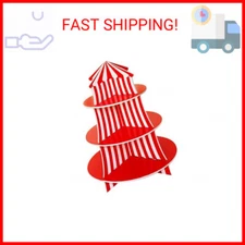 Super Z Outlet 3 Tier Cupcake Foam Stand with Circus Carnival Tent Design for De