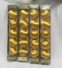 20 SATIN SHEEN GOLD 2 3/8" Christmas Ball Ornaments Beading Craft styrofoam BOX