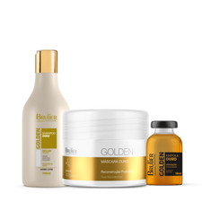 Golden Maintenance Home Care Argan Collagen Alor Vera Hair Kit 3 Prod. - Brulier