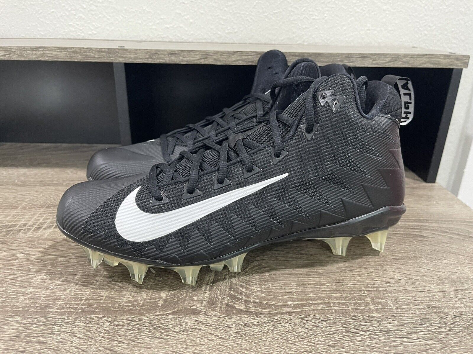 Nike Alpha Menace Mid TD PF Football Cleats Black 915414-010 Men&#039;s Size 11