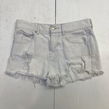Bullhead Womens white high rise cutoff shorts size 27