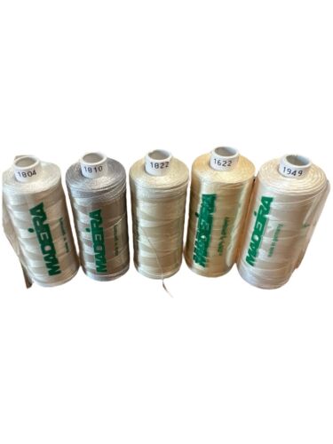 Madeira Embroidery Thread Polyneon 1000M X 6 Neutral 1622 1801 1804 1810 1822 +1 - Picture 2 of 3