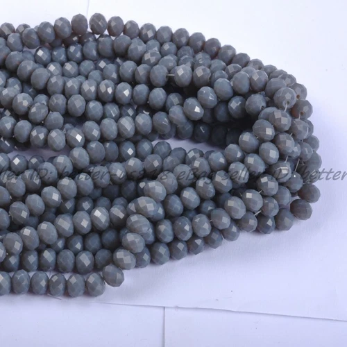 Wholesale Quality Czech Crystal Faceted Rondelle Spacer Beads 4MM 6MM 8MM 10MM - Picture 92 of 101