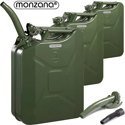 Monzana Benzinkanister Metallkanister 20L 3er Set Kanister Kraftstoffkanister - Bild 1 von 4