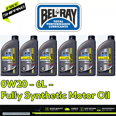 Bel-Ray BRX-Elite SAE 0W20 - 6L - Fully Synthetic Engine Motor Oil (6 x 1L)