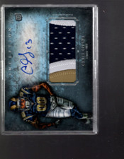 B3986-2012 Topps Inception Rookie Jumbo Patch AU #AJPCGI Chris Givens AU Patch 
