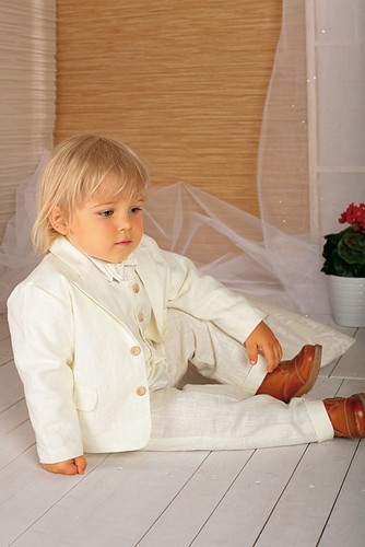 ABITO vestito COMPLETINO DI LINO color PANNA BATTESIMO NEONATO PAGETTO cod  838 | eBay