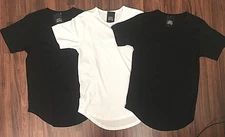 LUCKY BASTARDS CONTEMPORARY LONG MODERN T SHIRT 3 COMBO EXTENDED ELONGATED SCOOP