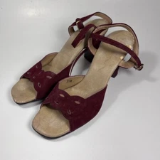 Vintage Selby Comfort Flex Maroon Women’s size 7.5 High Heel Shoes For Repair