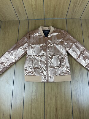 GUESS  Girl's puffy , Metallic Copper Size 14 LA 1981