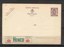 Stationery J79 Belgium 1948 Postcard P-248 I-F/N nr 910 mint Advertising Henco