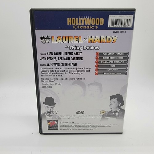 Hollywood Classics Laurel And Hardy Flying Deuces Utopia DVD Set - Picture 8 of 9